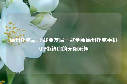 德州扑克app下载朋友局一款全新德州扑克手机APP带给你的无限乐趣