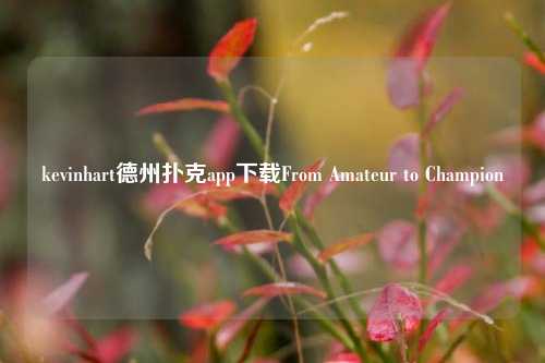 kevinhart德州扑克app下载From Amateur to Champion