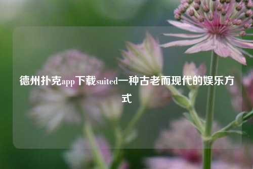 德州扑克app下载suited一种古老而现代的娱乐方式