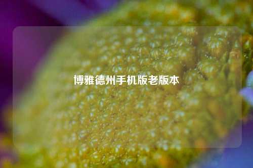 博雅德州手机版老版本
